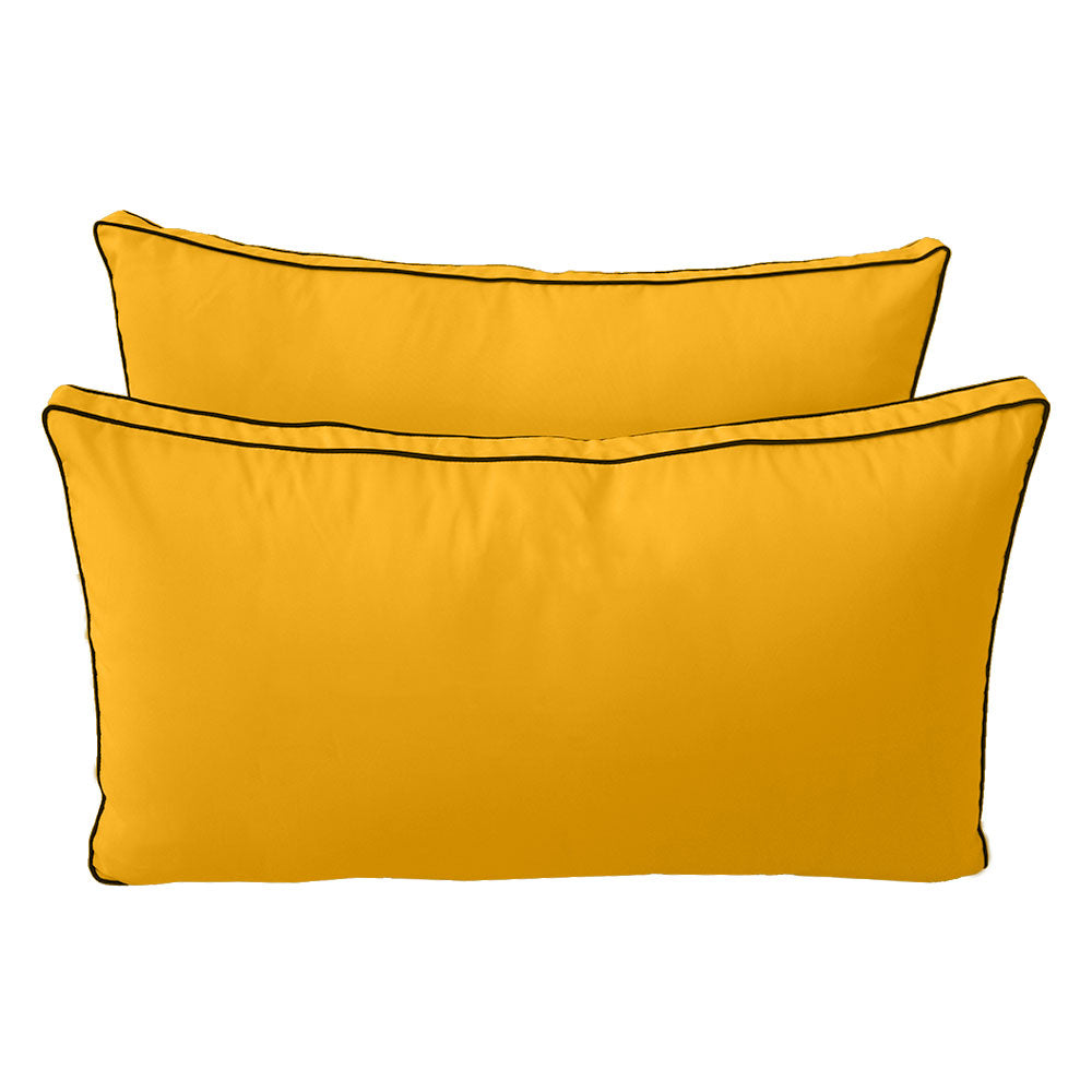 STYLE 2 Pillow & Bolster Cushion for Outdoor Indoor Daybed Porch Swing Bed Queen Size | COVERS ONLY |
