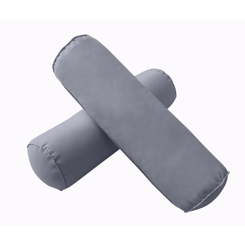STYLE 2 - Outdoor Daybed Mattress Bolster Backrest Pillow Cushion Crib Size |COVERS ONLY|