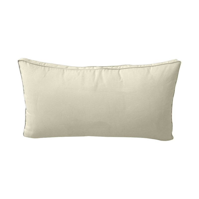 STYLE 2 - Outdoor Daybed Bolster Backrest Pillow Cushion Twin Size |COVERS ONLY|