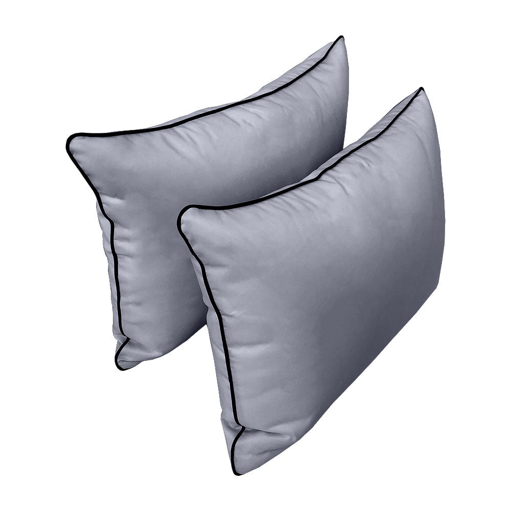 STYLE 4 - Mattress & Pillow Bolster Cushion Cover and Insert for Outdoor Indoor Daybed Porch Swing Bed Twin Size