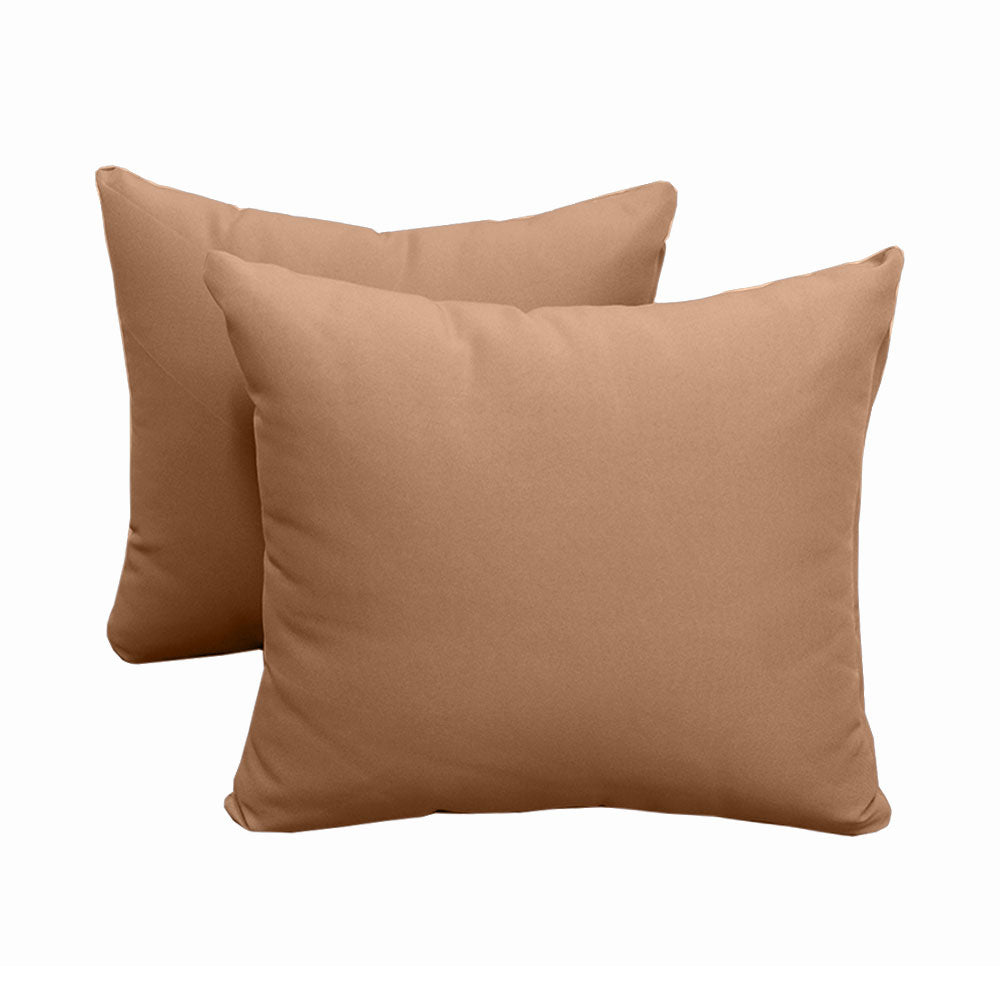 STYLE 4 Pillow & Bolster Cushion for Outdoor Indoor Daybed Porch Swing Bed Full Size | COVERS ONLY |