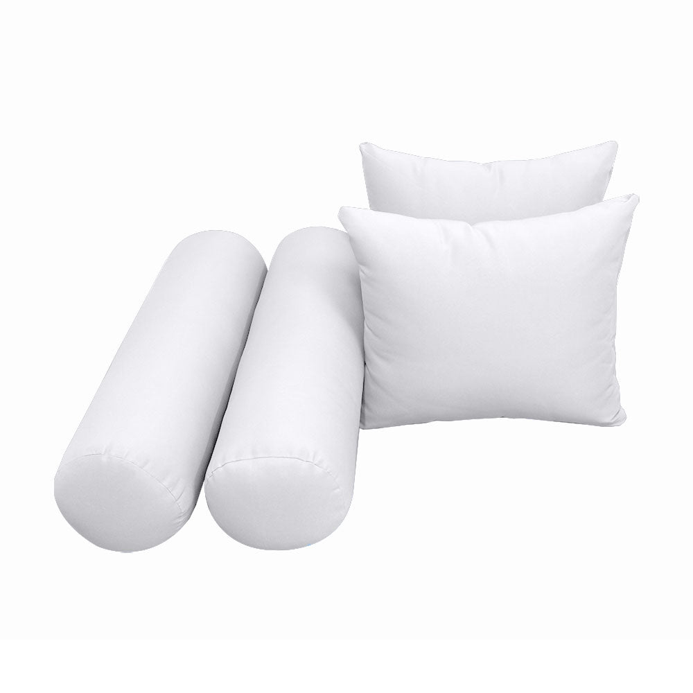 STYLE 4 - Mattress & Pillow Bolster Cushion Cover and Insert for Outdoor Indoor Daybed Porch Swing Bed Twin Size