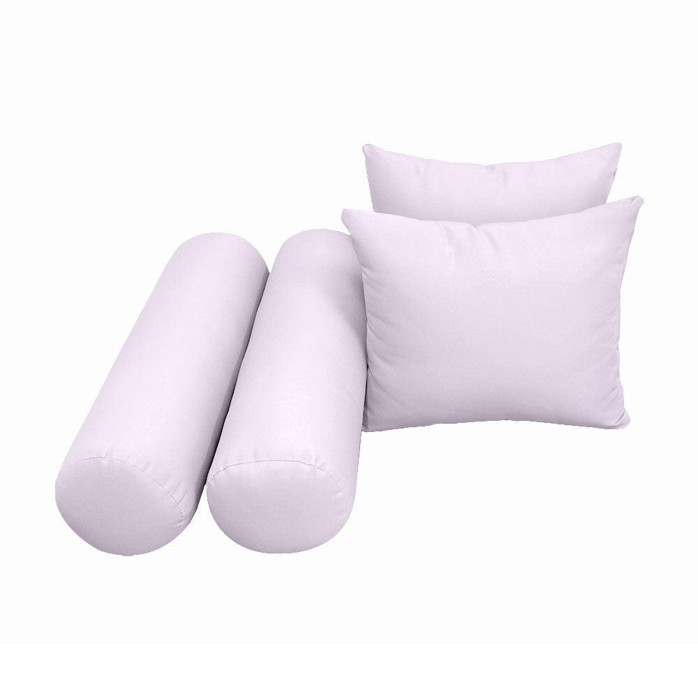 STYLE 4 Pillow & Bolster Cushion for Outdoor Indoor Daybed Porch Swing Bed Full Size | COVERS ONLY |