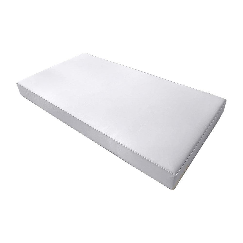 STYLE 4 - Mattress & Pillow Bolster Cushion Cover and Insert for Outdoor Indoor Daybed Porch Swing Bed Twin Size