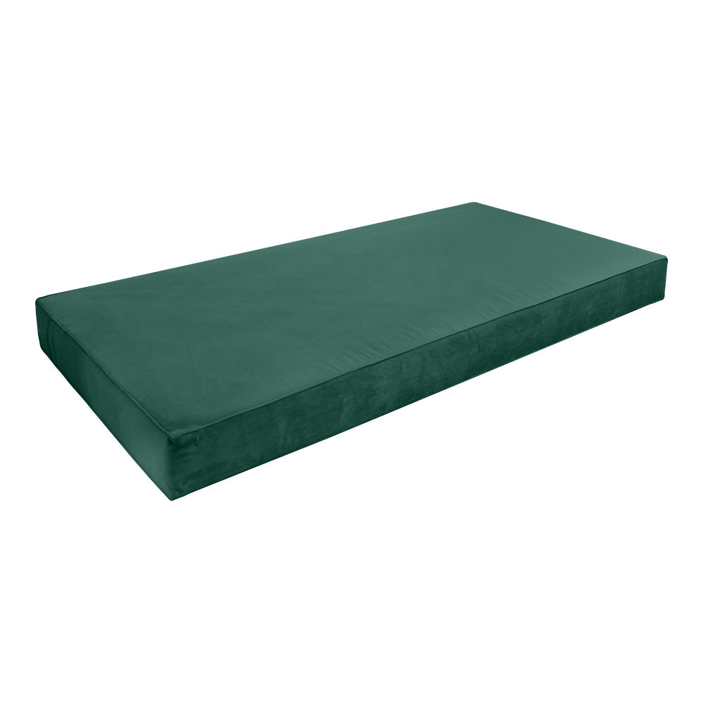 STYLE V5 - Velvet Indoor Daybed Mattress Bolster Pillow |COVERS ONLY|