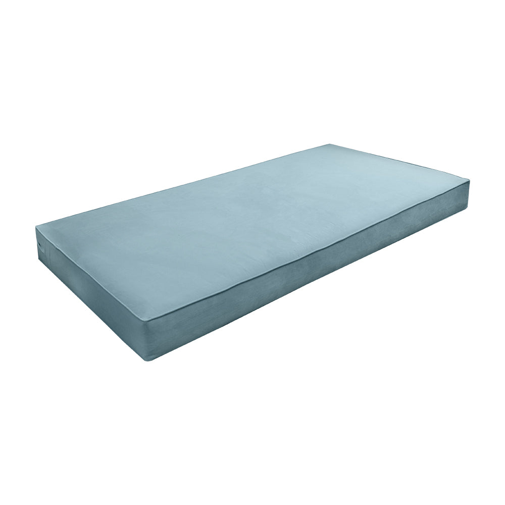 STYLE V2 - Velvet Indoor Daybed Mattress Bolster Backrest Cushion Pillow |COVERS ONLY|