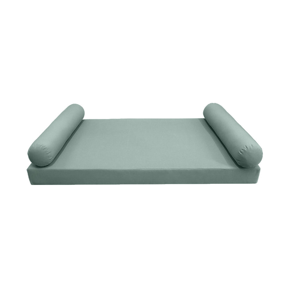 STYLE 5 pillow and bolster cushion set for daybeds, porch swings, or beds – indoor and outdoor use with durable knife-edge design. — cover only