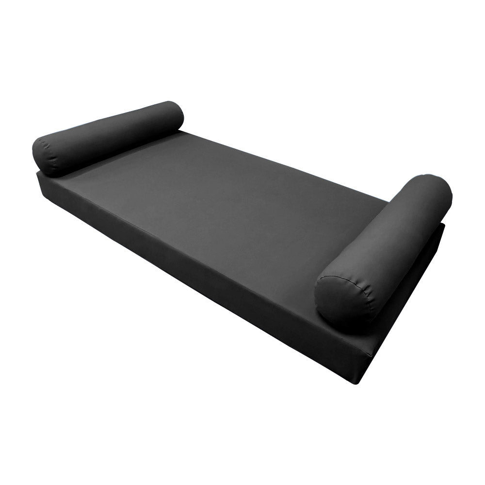 Elegant cushion and bolster set featuring refined craftsmanship and knife-edge detailing, designed for versatile indoor and outdoor comfort.