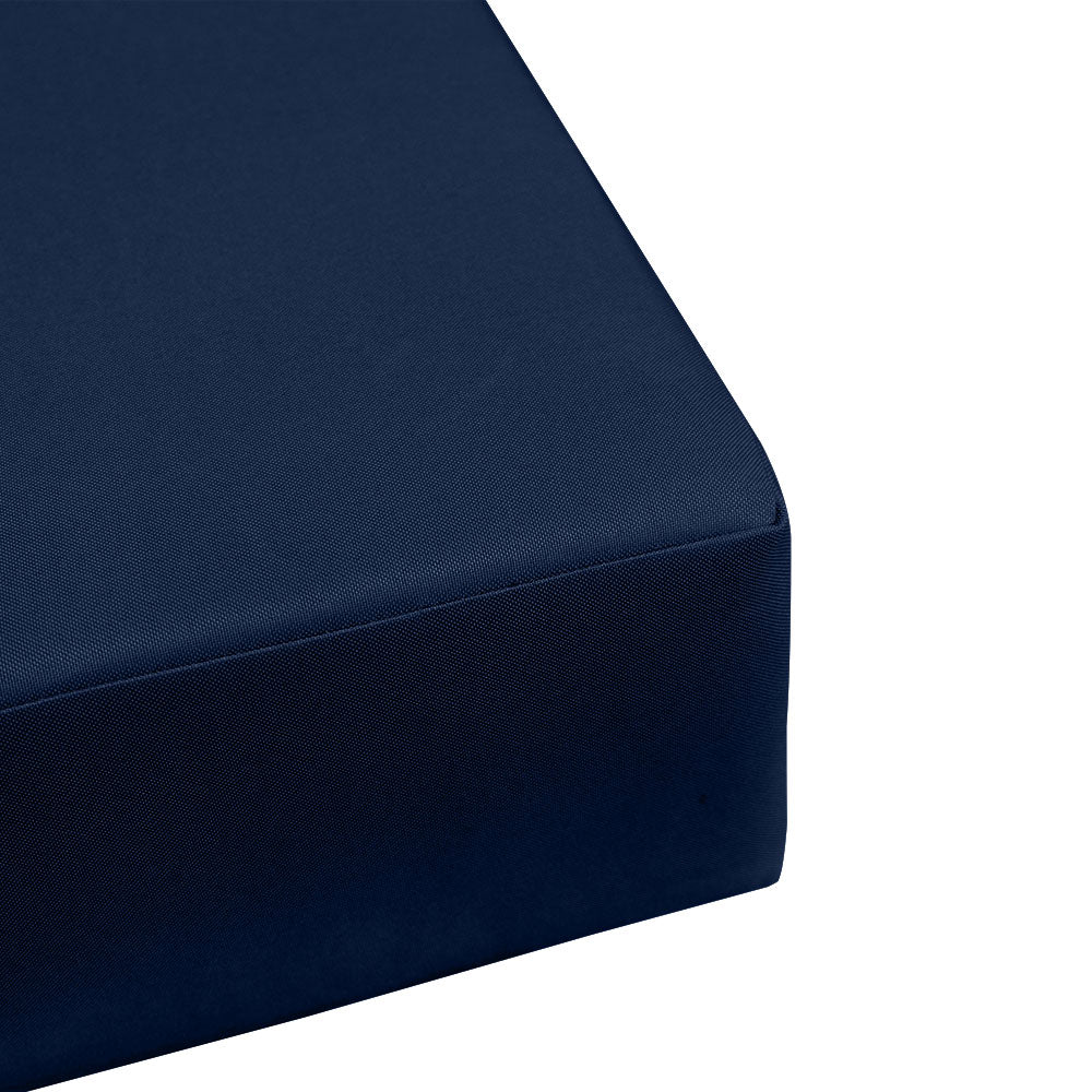 STYLE 5 - Mattress & Pillow Bolster for Outdoor Indoor Daybed Porch Swing Bed Knife Edge Twin Size AD101 | COVERS ONLY |