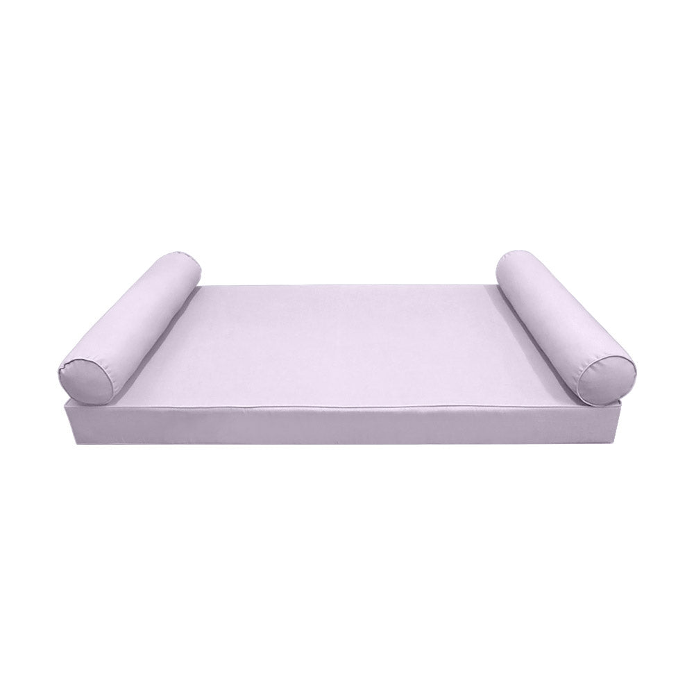 STYLE 5 - Mattress & Bolster Pillow for Outdoor Indoor Daybed Porch Swing Bed Crib Size | COVERS ONLY |