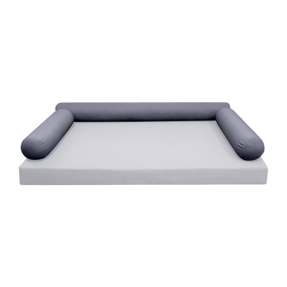 STYLE 6 - Bolster Pillow for Outdoor Indoor Daybed Porch Swing Bed Queen Size | COVERS ONLY |
