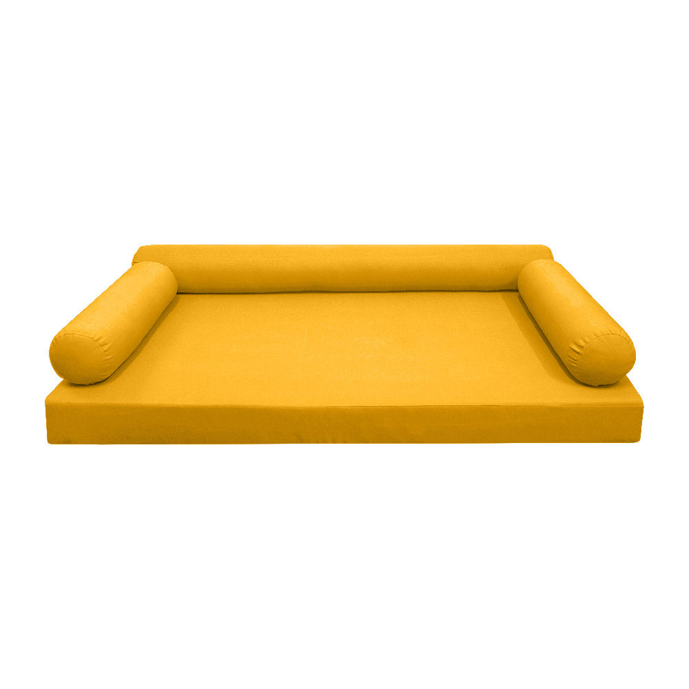 STYLE 6 - Mattress & Pillow Bolster Cushion Cover and Insert for Outdoor Indoor Daybed Porch Swing Bed Crib Size