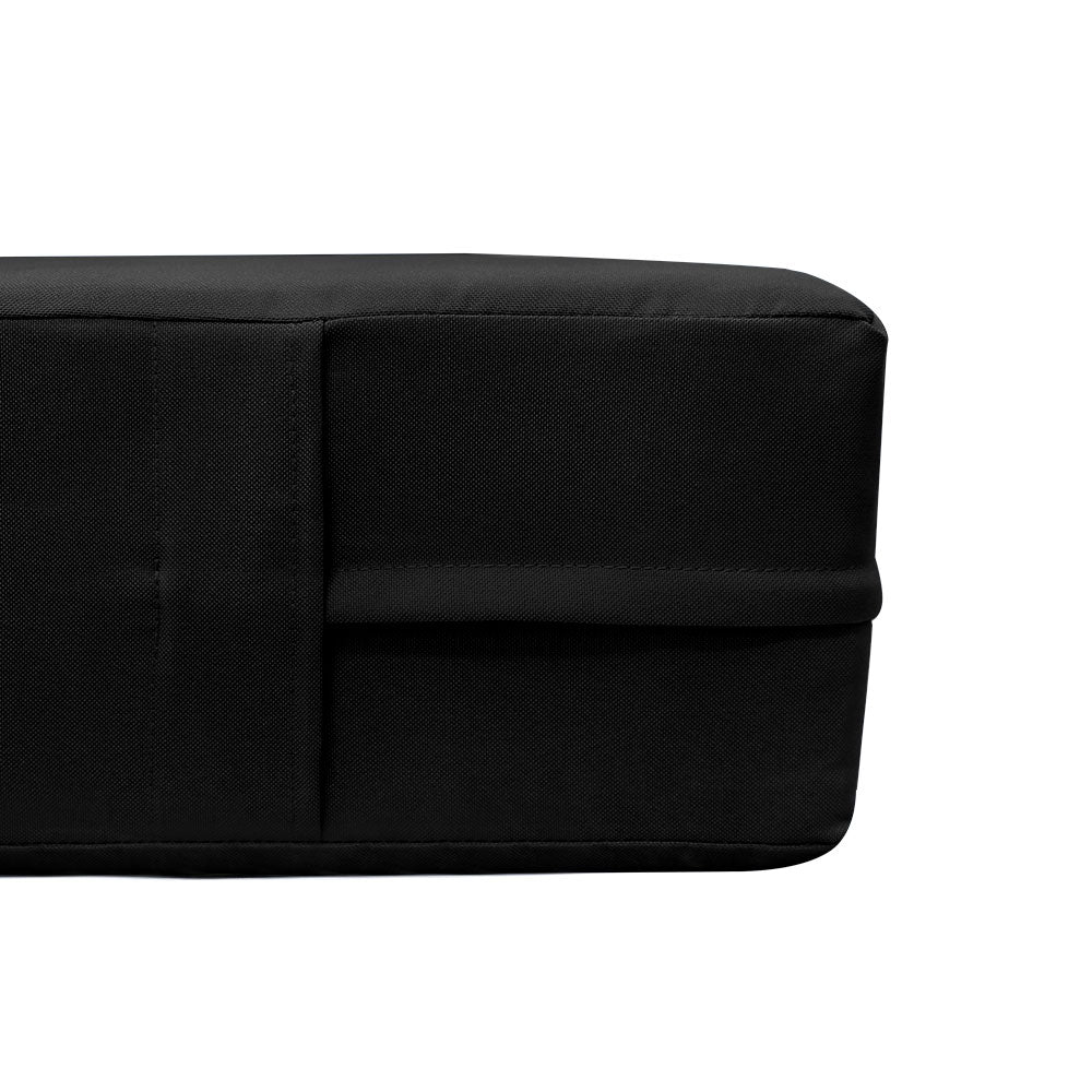 STYLE 6 - Mattress & Pillow Bolster Cushion Cover and Insert for Outdoor Indoor Daybed Porch Swing Bed Twin Size