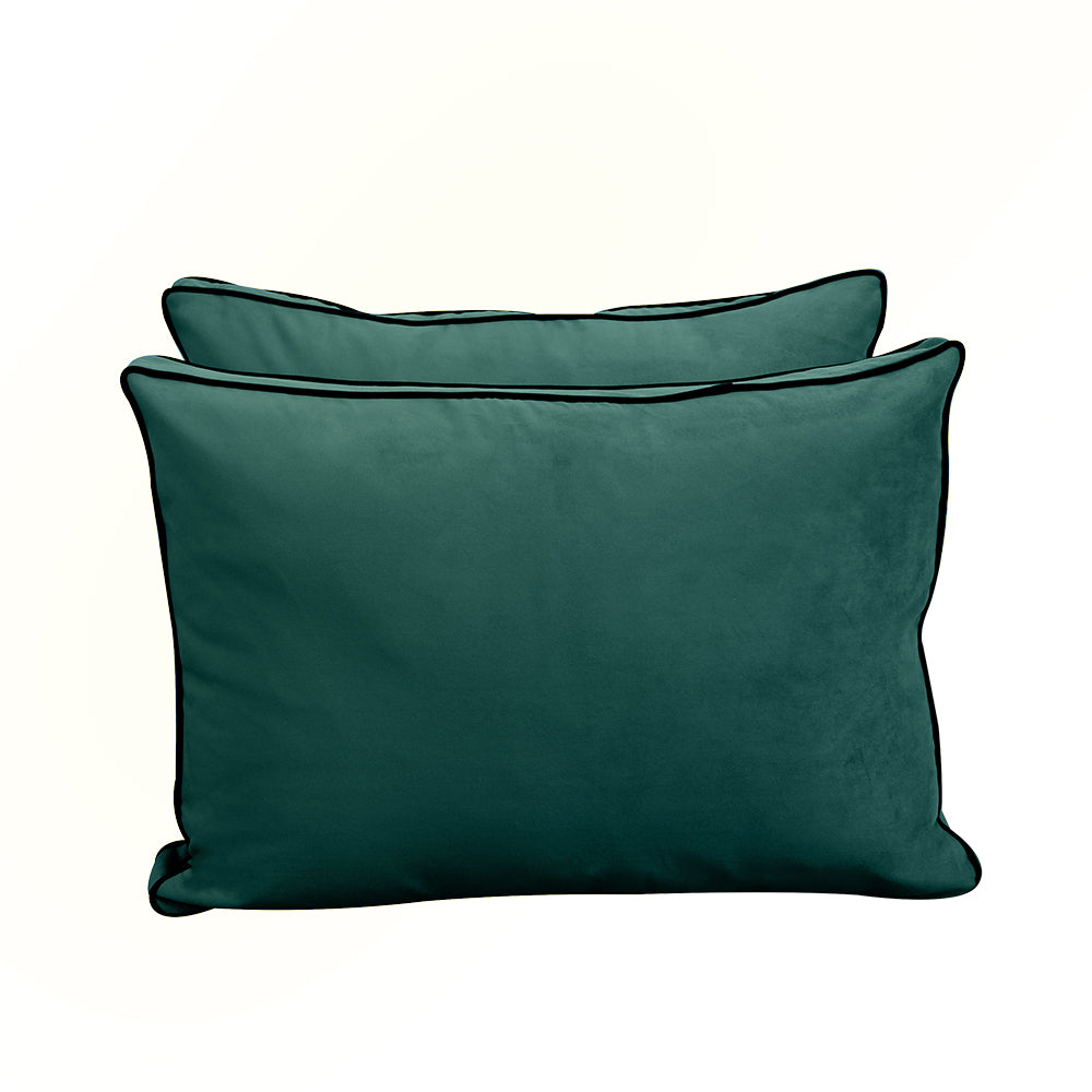 STYLE V1 - Velvet Indoor Daybed Mattress Bolster Backrest Cushion Pillow |COVERS ONLY|
