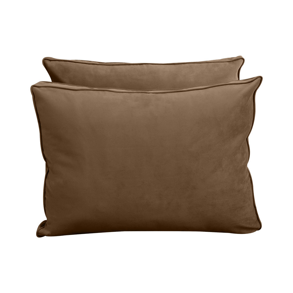 STYLE V1 - Velvet Indoor Daybed Mattress Bolster Backrest Cushion Pillow |COVERS ONLY|