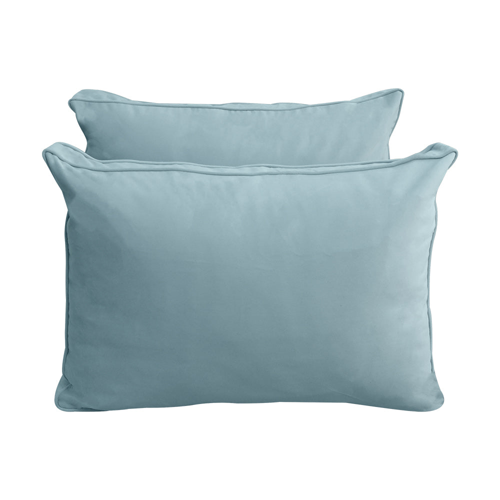 STYLE V1 - Velvet Indoor Daybed Mattress Bolster Backrest Cushion Pillow |COVERS ONLY|