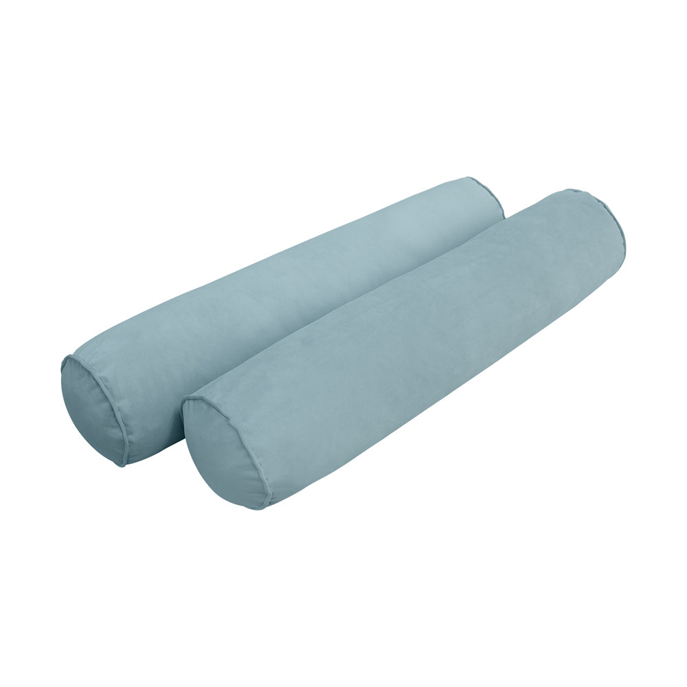 STYLE V5 - Velvet Indoor Daybed Bolster Pillow Cushion |COVERS ONLY|