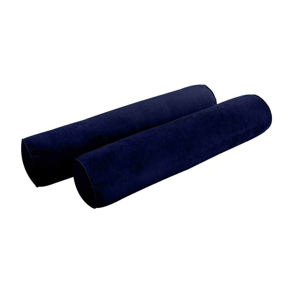 STYLE V5 - Velvet Indoor Daybed Mattress Bolster Pillow |COVERS ONLY|