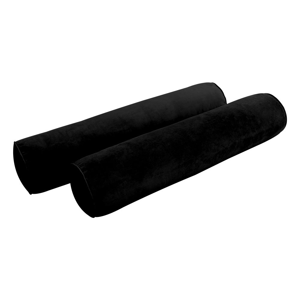 STYLE V5 - Velvet Indoor Daybed Mattress Bolster Pillow |COVERS ONLY|