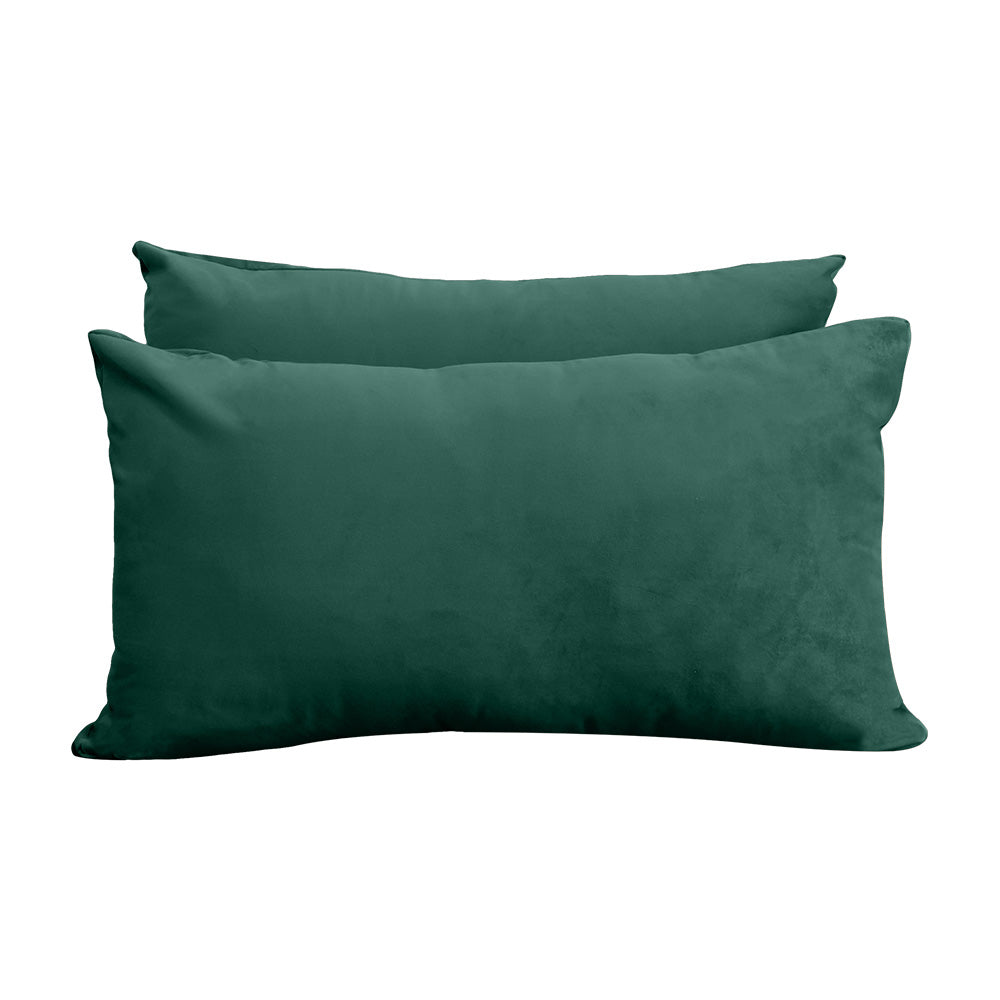 STYLE V2 - Velvet Indoor Daybed Bolster Backrest Cushion Pillow |COVERS ONLY|
