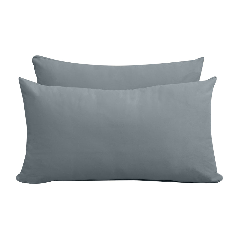 STYLE V2 - Velvet Indoor Daybed Mattress Bolster Backrest Cushion Pillow |COVERS ONLY|