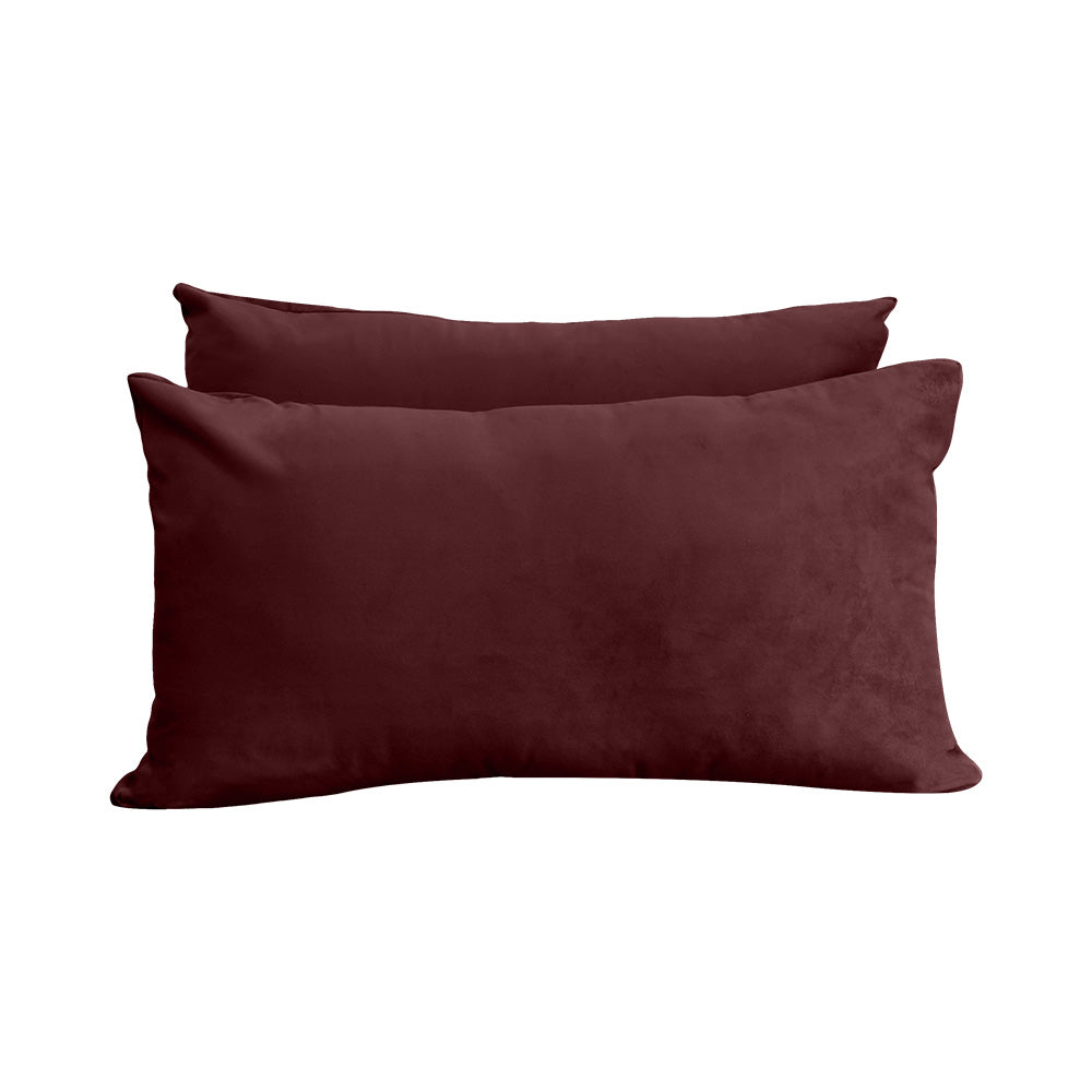 STYLE V2 - Velvet Indoor Daybed Mattress Bolster Backrest Cushion Pillow |COVERS ONLY|