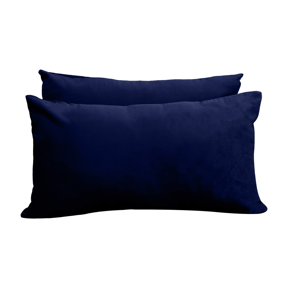 STYLE V2 - Velvet Indoor Daybed Mattress Bolster Backrest Cushion Pillow |COVERS ONLY|