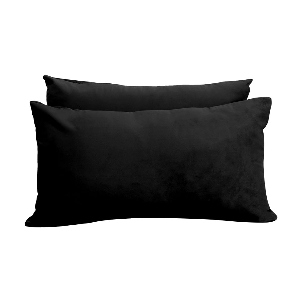 STYLE V2 - Velvet Indoor Daybed Mattress Bolster Backrest Cushion Pillow |COVERS ONLY|