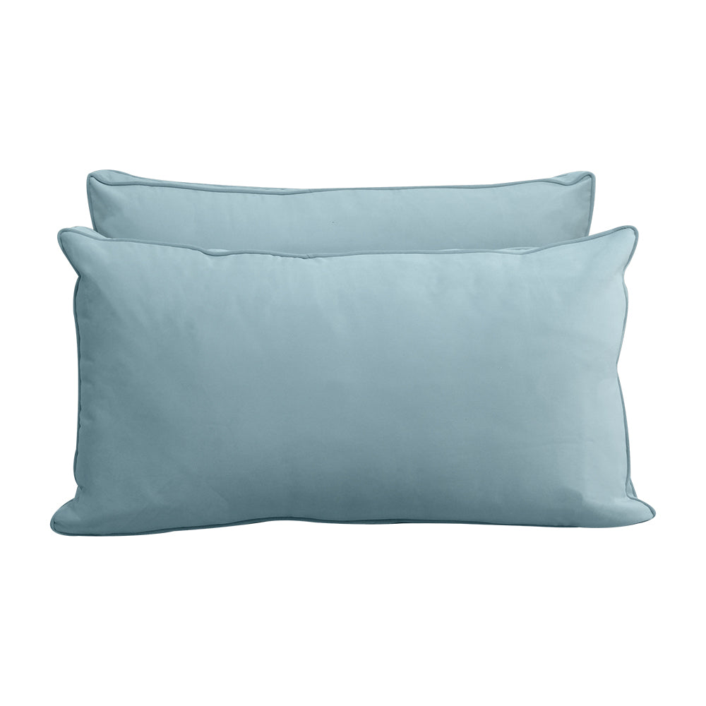 STYLE V2 - Velvet Indoor Daybed Mattress Bolster Backrest Cushion Pillow Complete Set