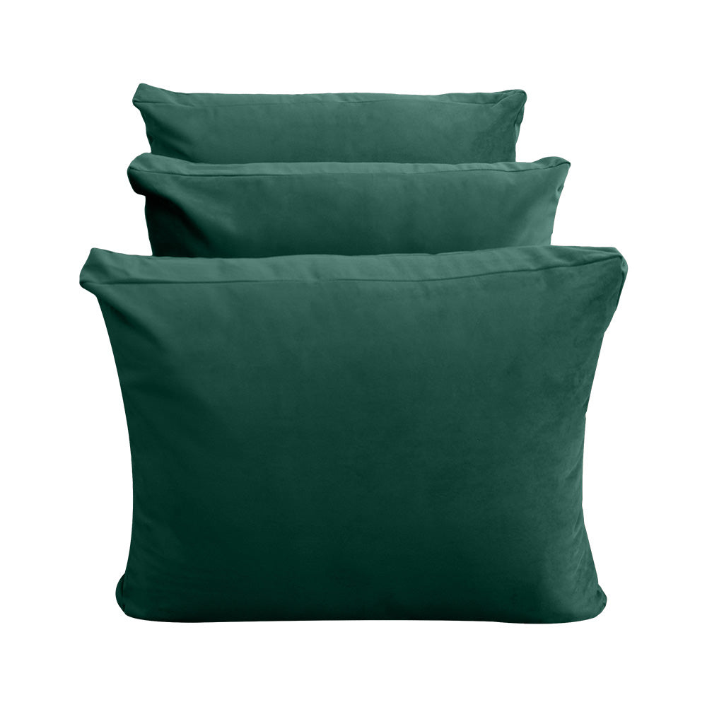 STYLE V3 - Velvet Indoor Daybed Mattress Bolster Backrest Cushion Pillow |COVERS ONLY|