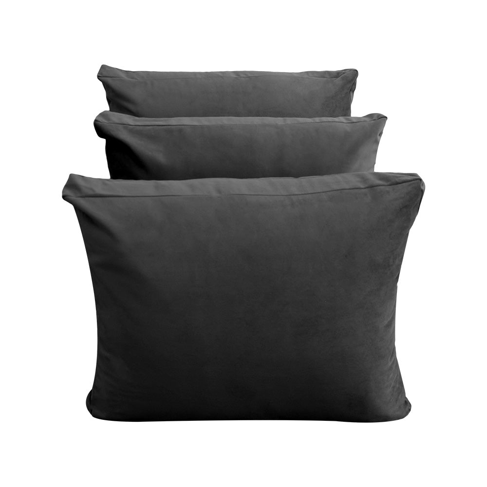 STYLE V3 - Velvet Indoor Daybed Mattress Bolster Backrest Cushion Pillow |COVERS ONLY|