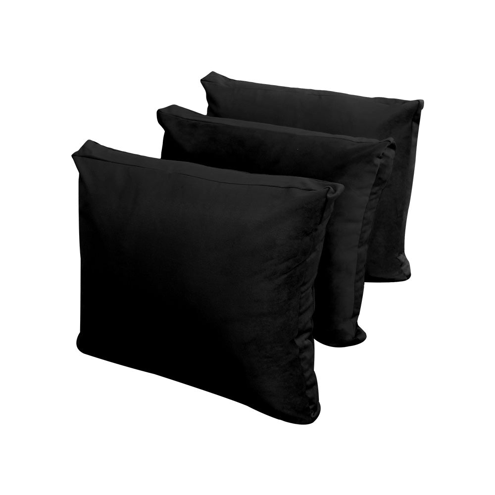 STYLE V3 - Velvet Indoor Daybed Bolster Backrest Cushion Pillow |COVERS ONLY|