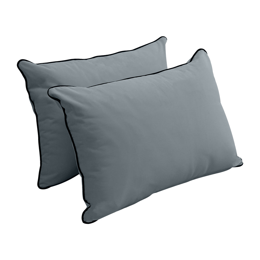 STYLE V4 - Velvet Indoor Daybed Bolster Backrest Cushion Pillow |COVERS ONLY|
