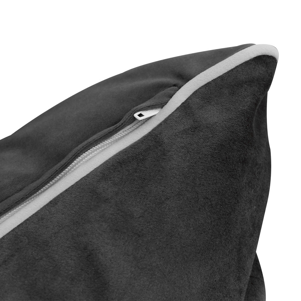 STYLE V4 - Velvet Indoor Daybed Bolster Backrest Cushion Pillow |COVERS ONLY|