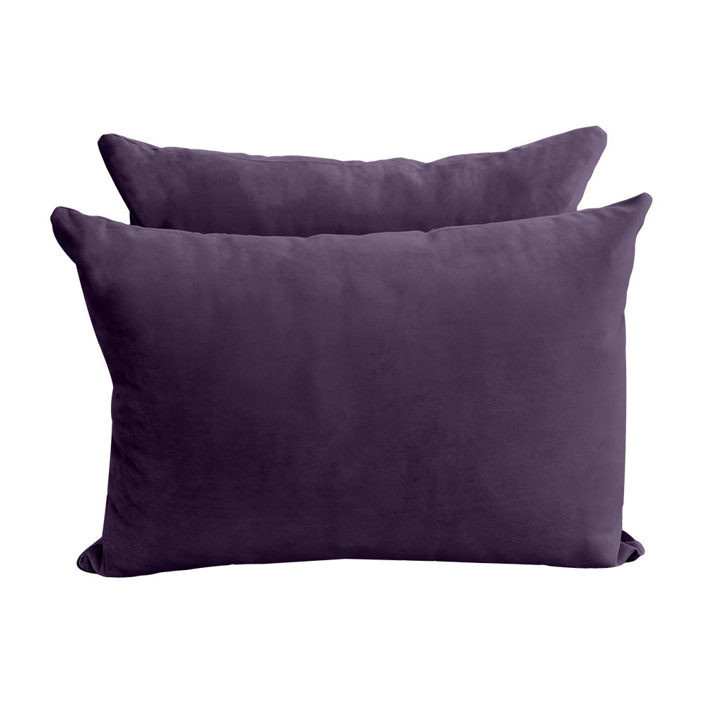 STYLE V4 - Velvet Indoor Daybed Mattress Bolster Backrest Cushion Pillow Complete Set
