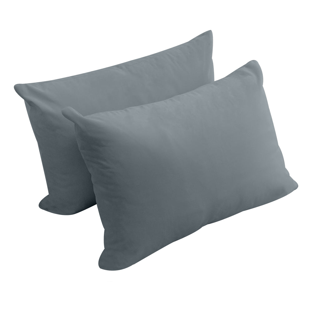 STYLE V4 - Velvet Indoor Daybed Bolster Backrest Cushion Pillow |COVERS ONLY|