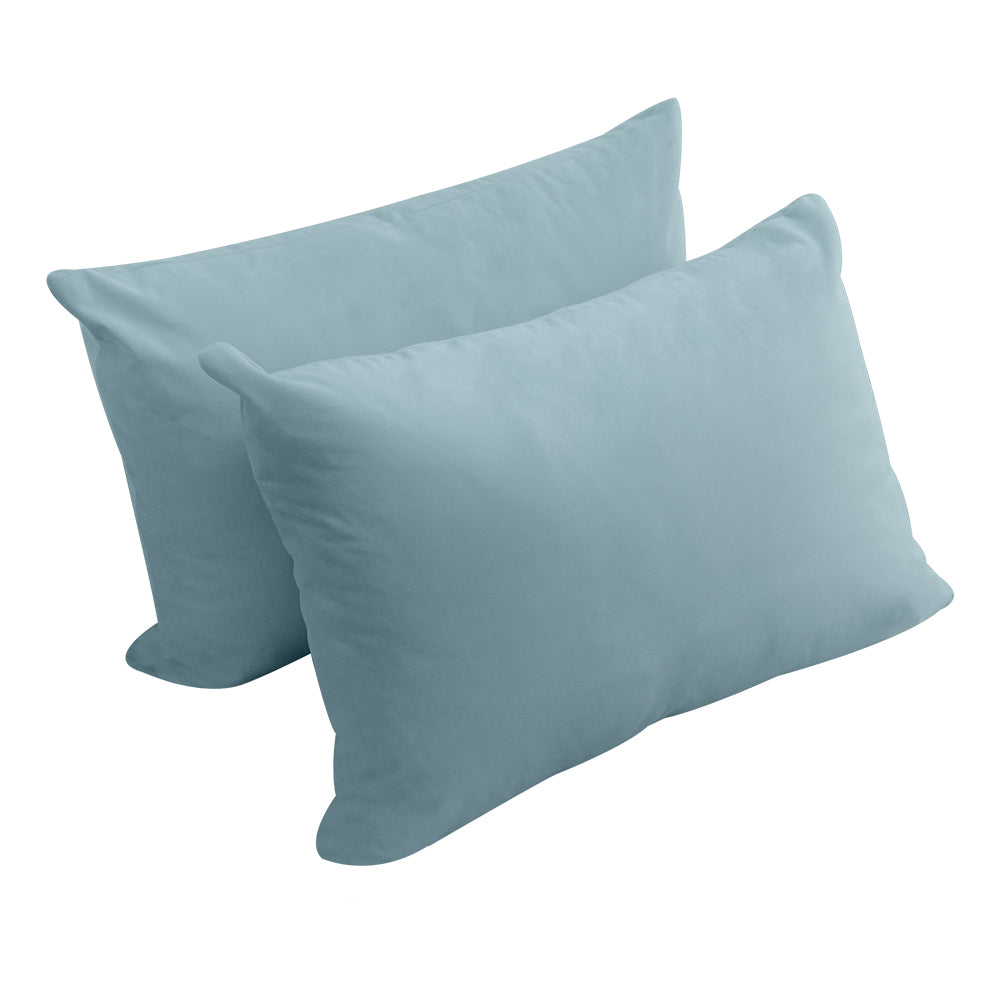 STYLE V4 - Velvet Indoor Daybed Bolster Backrest Cushion Pillow |COVERS ONLY|