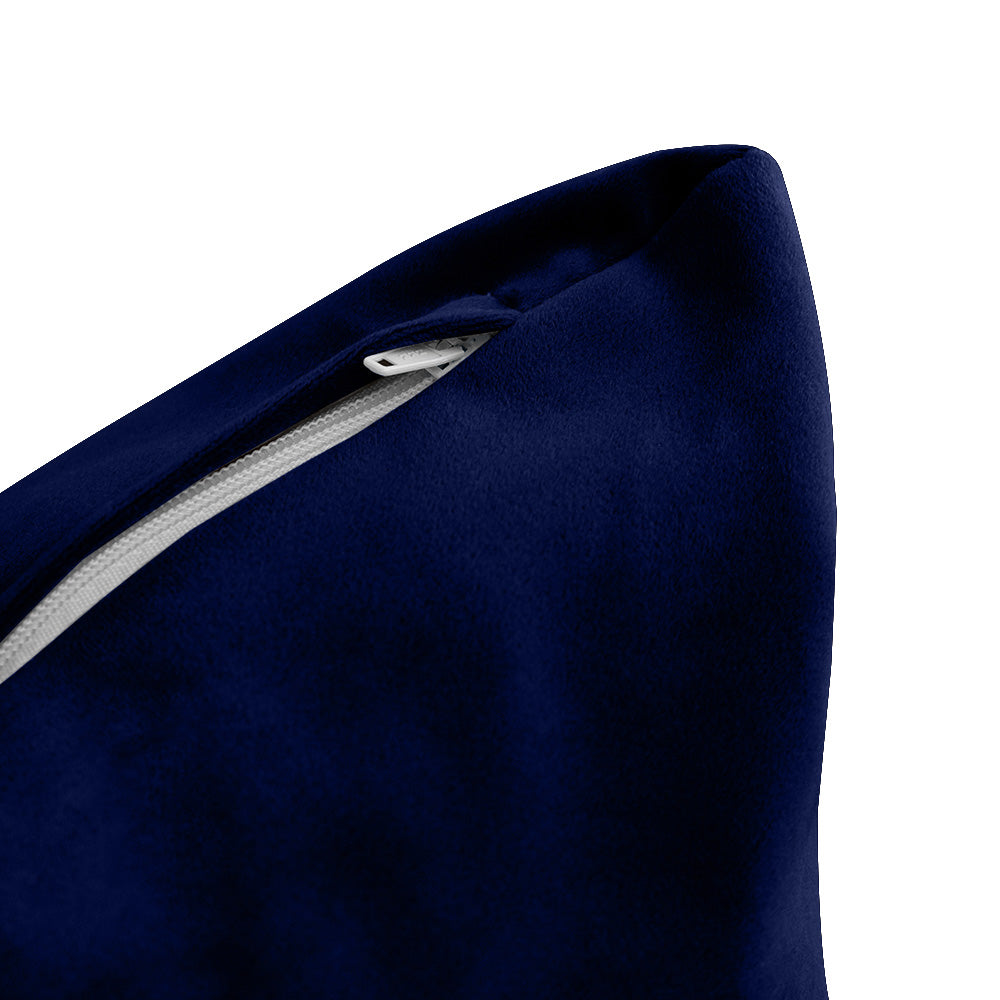STYLE V4 - Velvet Indoor Daybed Bolster Backrest Cushion Pillow |COVERS ONLY|