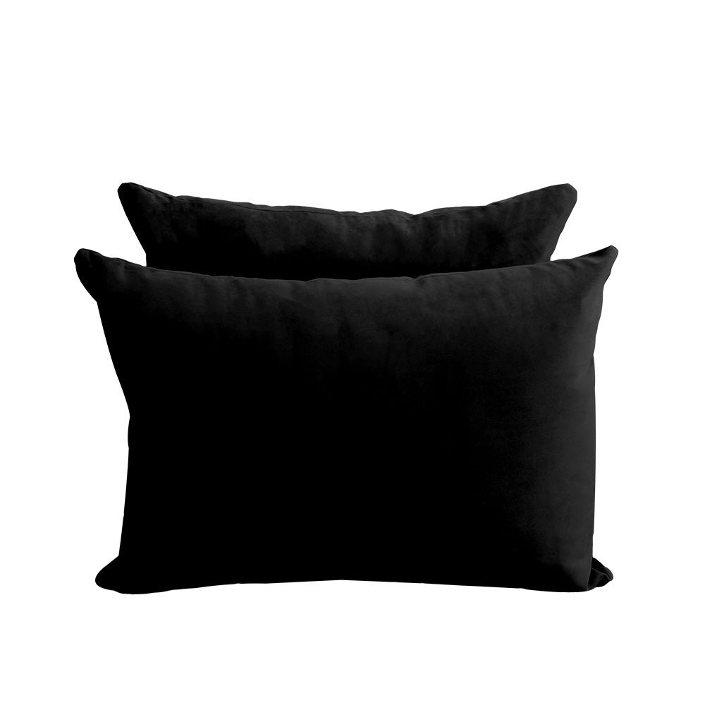 STYLE V4 - Velvet Indoor Daybed Bolster Backrest Cushion Pillow |COVERS ONLY|