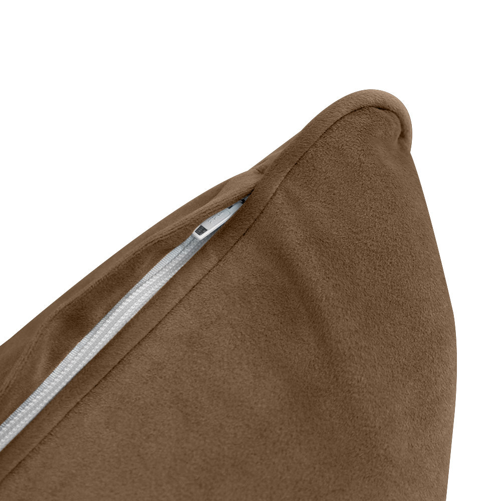 STYLE V4 - Velvet Indoor Daybed Bolster Backrest Cushion Pillow |COVERS ONLY|