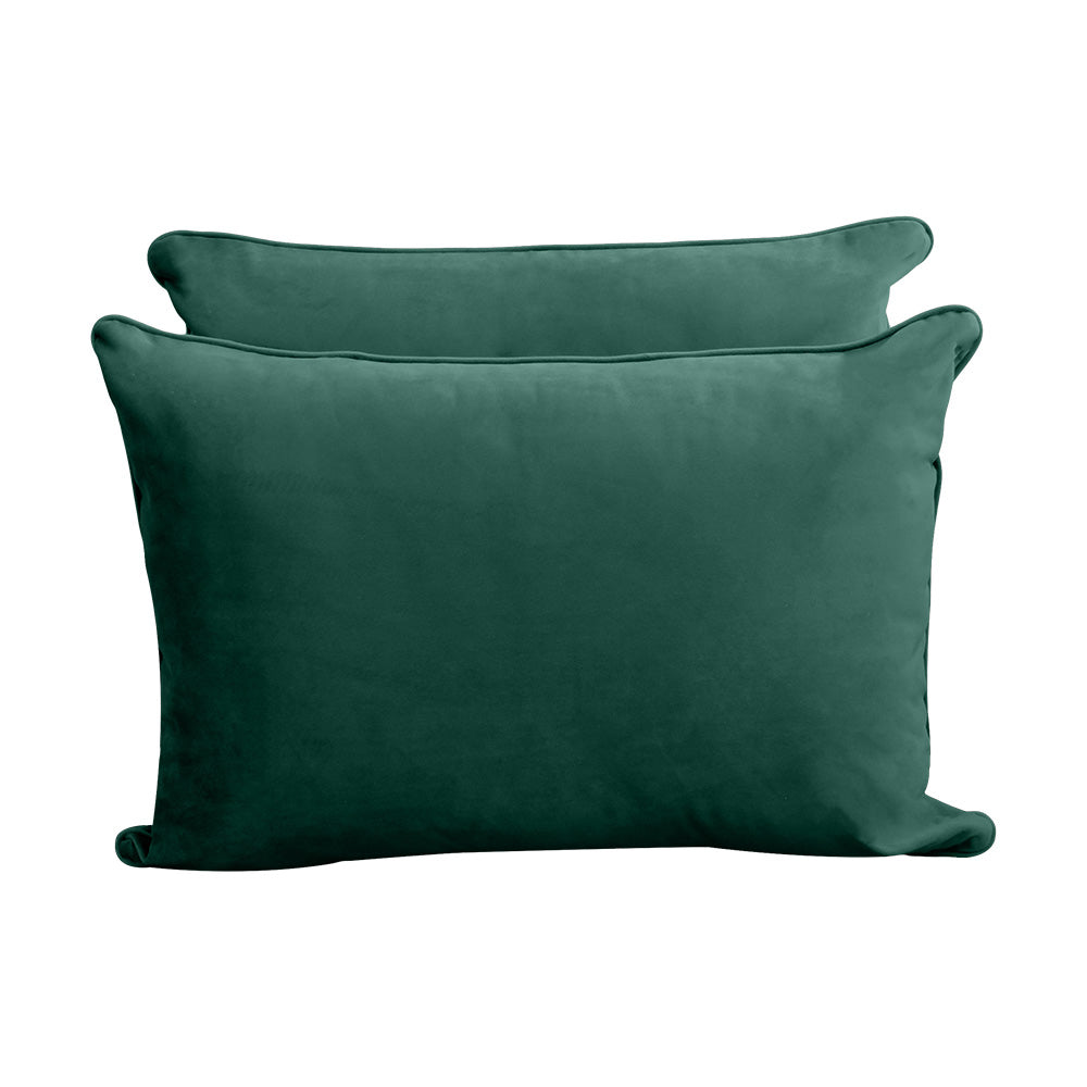 STYLE V4 - Velvet Indoor Daybed Mattress Bolster Backrest Cushion Pillow |COVERS ONLY|