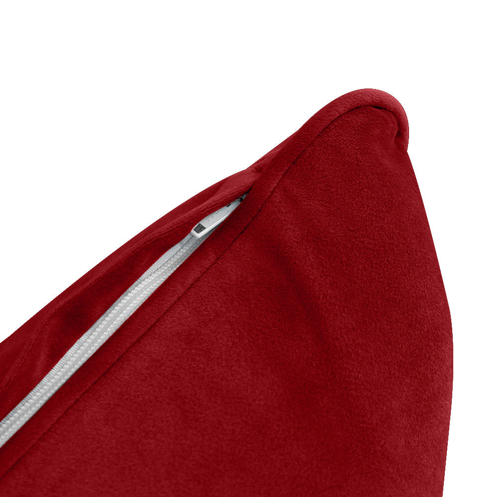 STYLE V4 - Velvet Indoor Daybed Bolster Backrest Cushion Pillow |COVERS ONLY|
