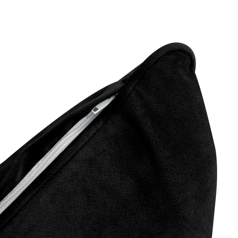 STYLE V4 - Velvet Indoor Daybed Bolster Backrest Cushion Pillow |COVERS ONLY|