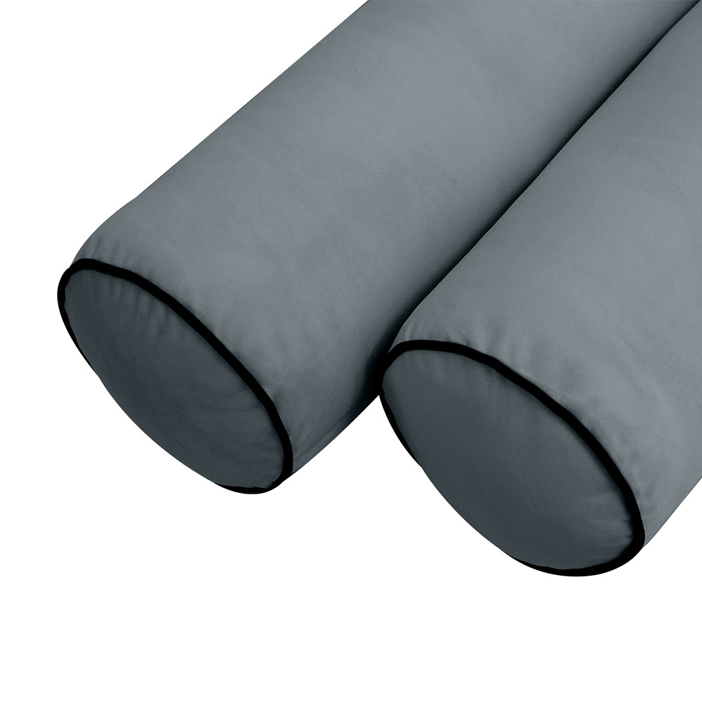 STYLE V5 - Velvet Indoor Daybed Bolster Pillow Cushion |COVERS ONLY|
