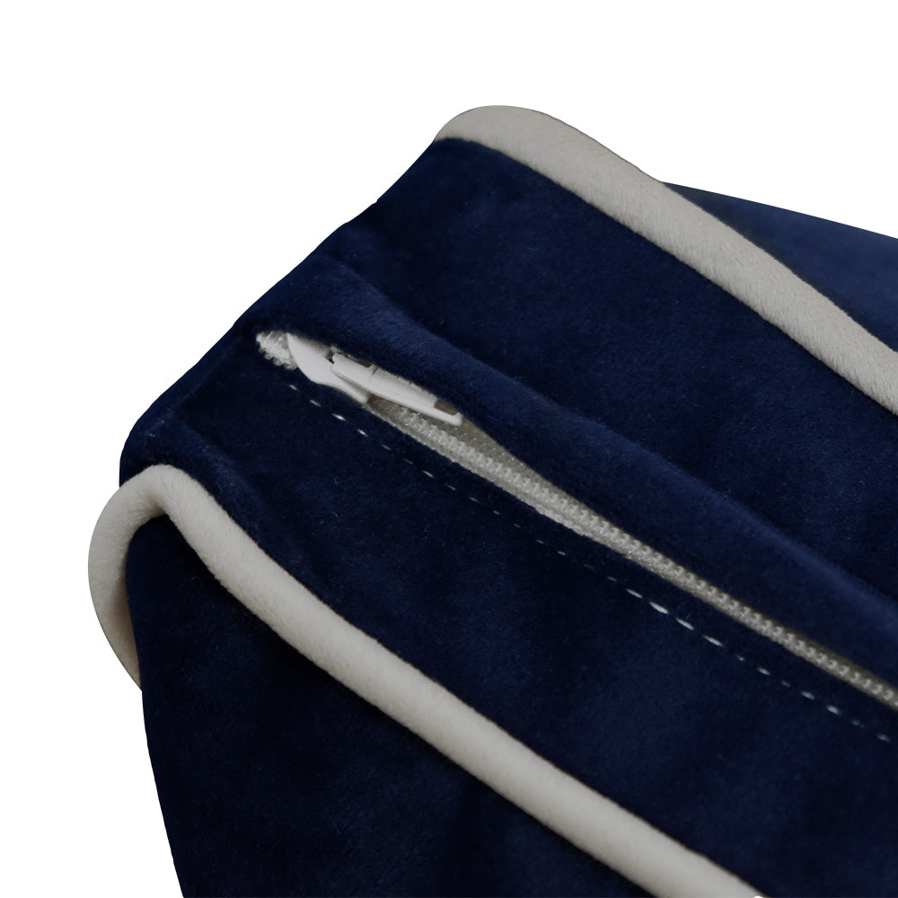 STYLE V2 - Velvet Indoor Daybed Bolster Backrest Cushion Pillow |COVERS ONLY|