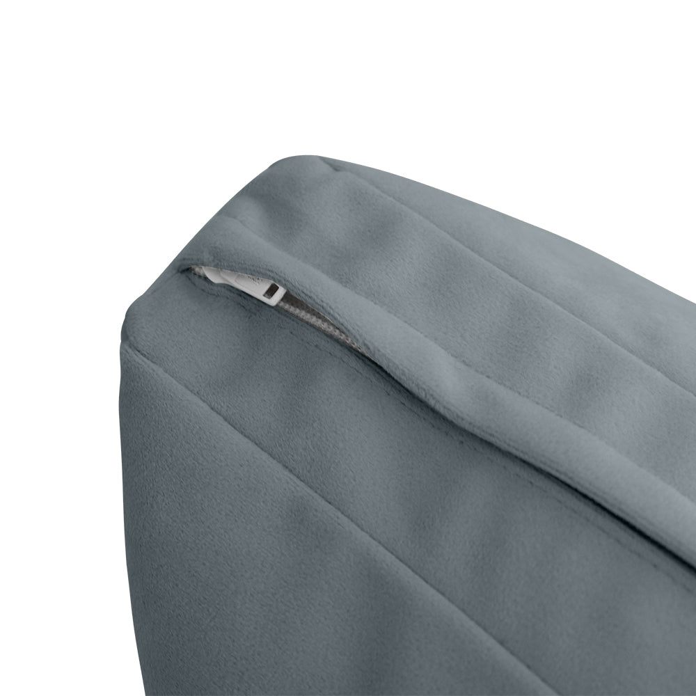 STYLE V3 - Velvet Indoor Daybed Bolster Backrest Cushion Pillow |COVERS ONLY|