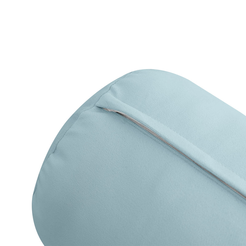 STYLE V3 - Velvet Indoor Daybed Bolster Backrest Cushion Pillow |COVERS ONLY|