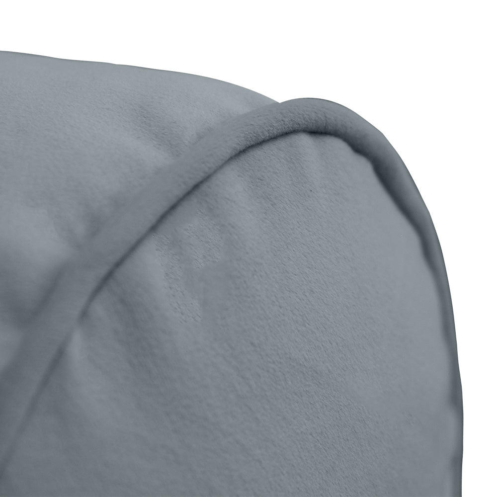 STYLE V5 - Velvet Indoor Daybed Bolster Pillow Cushion |COVERS ONLY|