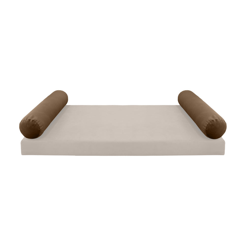 STYLE V5 - Velvet Indoor Daybed Bolster Pillow Cushion |COVERS ONLY|