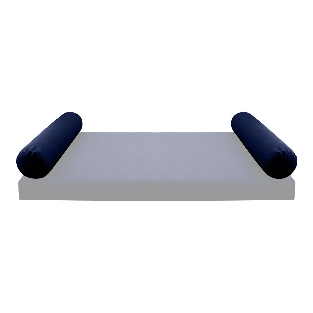 STYLE V5 - Velvet Indoor Daybed Bolster Pillow Cushion |COVERS ONLY|